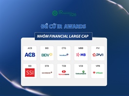 10 doanh nghiệp Financial Large Cap được Đề cử IR Awards 2026 